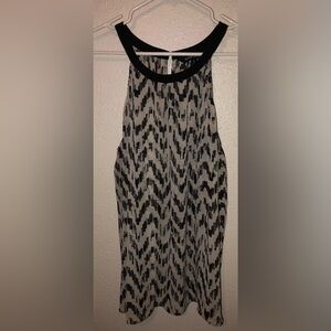 Ellen Tracy Sleeveless Sheer Blouse Top Women’s size Large